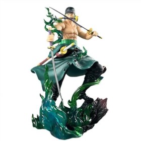 HRTLSS Japan Anime One Piece - Roronoa Zoro Figurine, PVC Anime Figure, Cartoon Character Collection Modèle Jouet Figurine Dé