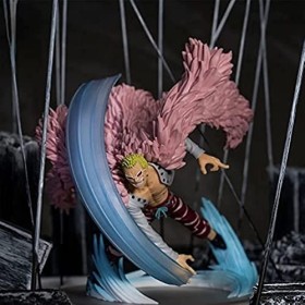 Eamily One Piece GK, Donquixote Doflamingo Figure Statue 10 cm Donquixote Anime Personnages Collection Figurine Poupée Jouets