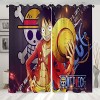 ONE PIECE Luffy - Fond de crâne Anime rideaux occultants isolation thermique chambre décoration de la maison anneau haut oeil