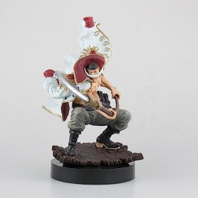 PIZEKA Figurines One Piece Barbe Blanche Anime Anime Figurines daction Figurines en PVC Statuettes de personnage Modèle de p
