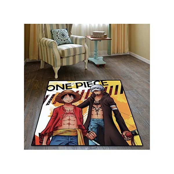 WOLWES Antidérapant One Piece Luffy Bébé Tapis De Jeu Salon Tapis De Salon Dessin Animé Enfants Tapis 50X80cm pour Chambre 