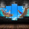 KOPAKA Impression sur Toile intissée One Piece 100x200 cm - 5 Pieces - Tableau mural Image sur Toile Photo Images Motif Moder