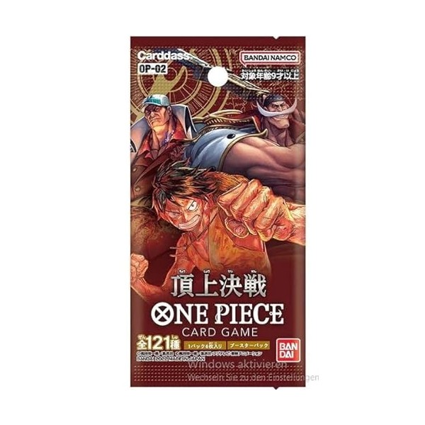 HEART FOR CARDS One Piece OP-02 Paramount War Booster Display - Japonais - Sealed + Heartforcards Protection dexpédition