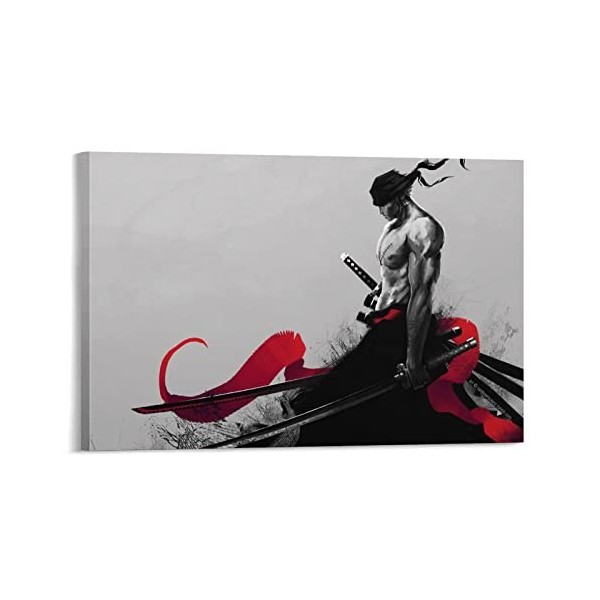 SHIYAN Poster One Piece - Impression sur toile pour fan de Roronoa Zoro