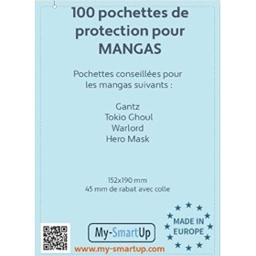 100 pochettes pour MANGAS 152x190mm My-smartup