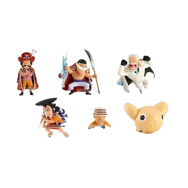 Banpresto One Piece WCF WT100 Memorial Great Pirate 10 PVC Figure 6cm 6set