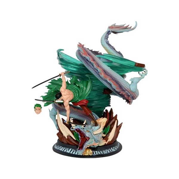 HRTLSS Japan Anime One Piece - B Roronoa Zoro Figurine, PVC Anime Figure, Cartoon Character Collection Modèle Jouet Figurine 