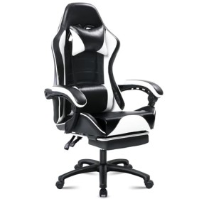 Chaise Gaming pour Adulte, Chaise de Bureau Ergonomique avec Dossier réglable, Fauteuil Gaming avec Appui-tête et Soutien Lom