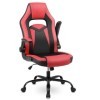 Youhauchair Chaise Gaming, Fauteuil Gaming Ergonomique avec Accoudoirs Rabattables, Chaise Bureau en Cuir PU, Siege Gaming, C