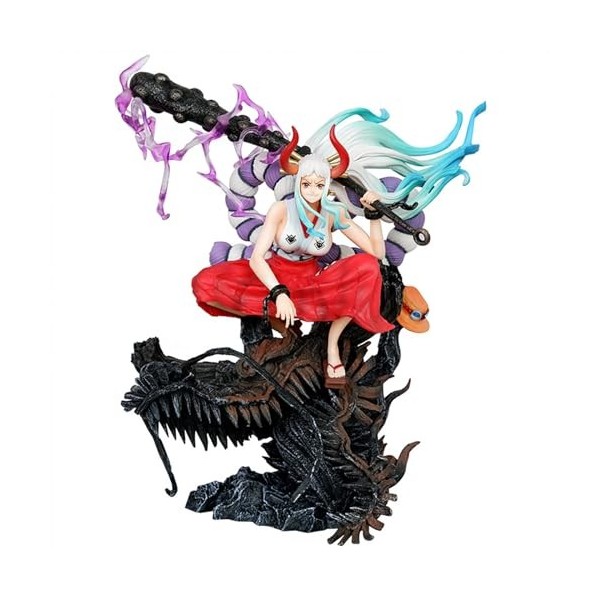 HRTLSS Japan Anime One Piece-Yamato Figurine, PVC Anime Figure, Cartoon Character Collection Modèle Jouet Figurine Décoration