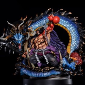 BLUEVI Anime Figurine, Anime Personnages One Piece Kaidou PVC 30cm, Statue ModèLe De Collection De Fans DAnime