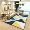 DJHWWD Tapis One Piece Tapis Jaune Bleu Grand Motif Triangle Beau Tapis antidérapant Tapis pour Chien Moquette Intérieure Sal