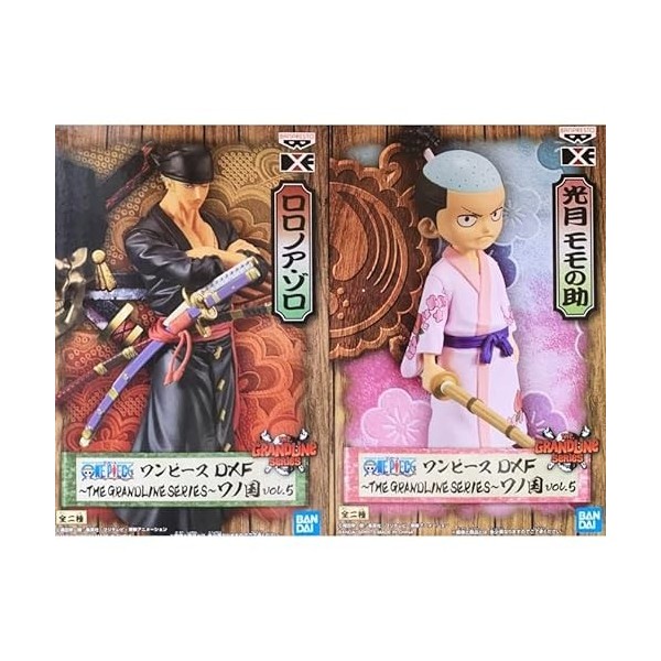 Banpresto One Piece DXF The GRANDLINE Series Wanokuni vol.5 Lot de 2 figurines 17 cm