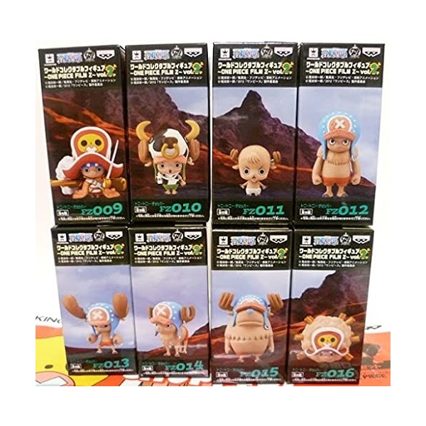 Bandpresto One Piece Z Le Film : WCF VOL.2 : Set 8 Figurines FZ009 À FZ016 Tony Tony Chopper