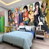 Gogoyang papier peint chambre animé ONE PIECE thème fond mur hommes et femmes chambre salon murale magasin dessin animé mur t