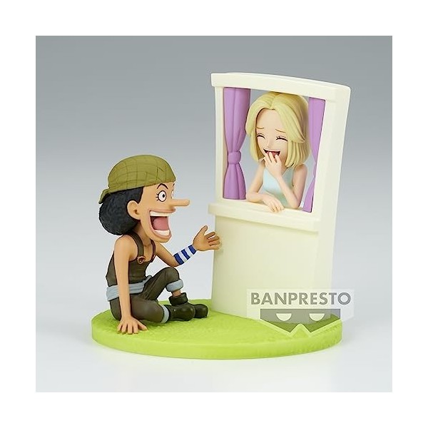 Banpresto BP88702P Figurine daction Usopp&Kaya One Piece World Collectable, Log Stories, 7 cm, Multicolore