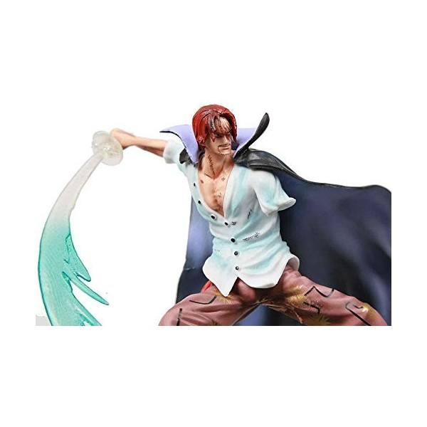 FABIIA Collection DArtisanat Décoratif One Piece Rouge Shanks 37Cm Gk Scene Statue Pvc Anime Cartoon Des Mautages de Mautage