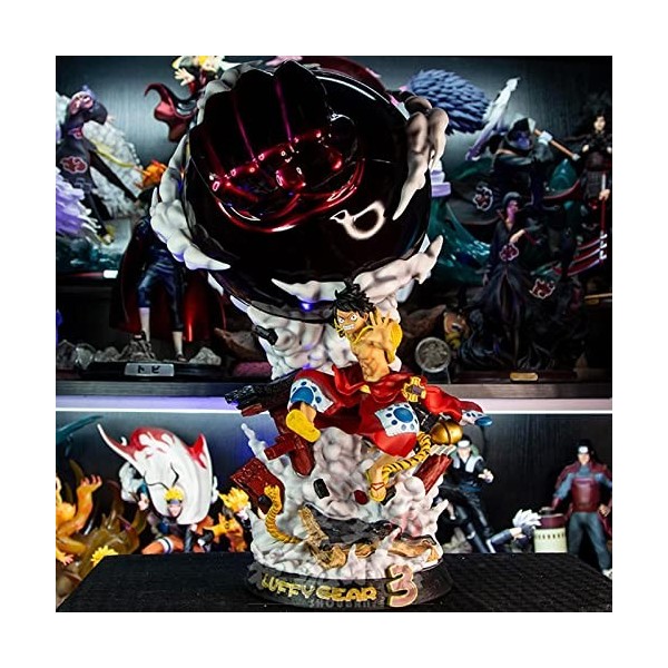 reald Toys W28cm Anime Figurine Luffy Kimono ver Gear troisième Guerre Combat Action Figurine Jouet Luffy Statue Collection m