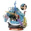 Anime Figure One -Piece Roronoa Zoro Figure Sauron Three Dragons Style Statue Figure One- Piece Anime Character Model 35CM