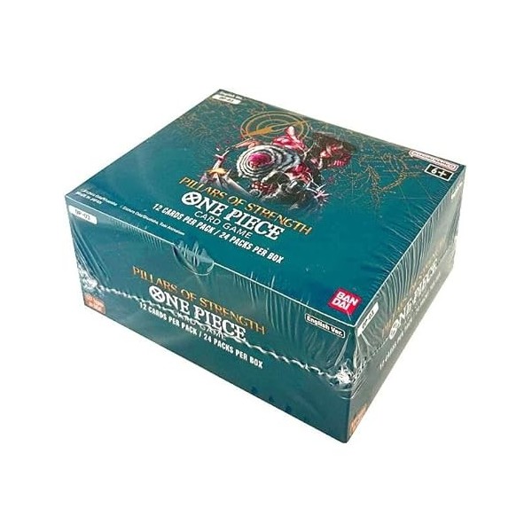 One Piece – Pillars of Strenght – Display 24 boopacks OP03 – Anglais – Emballage dorigine + protection dexpédition Heartf
