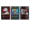 Poster One Piece Wanted Ace Newgate Marco - Impression sur toile - Affiches dœuvres dart - Esthétique - 60 x 90 cm