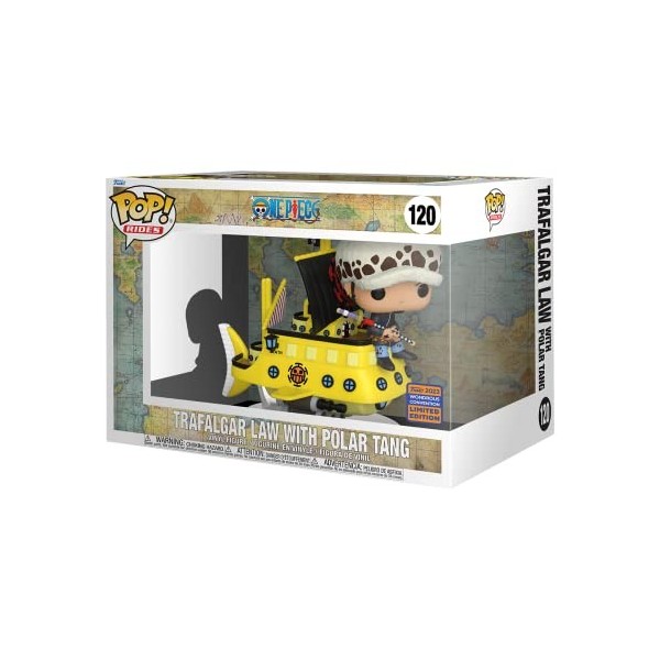 Funko One Piece Pop ! Rides Super Deluxe Trafalgar Law avec Polar Tang 120 WonderCon