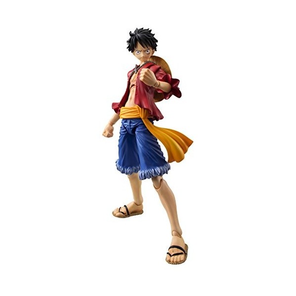 Megahouse Une pièce : Figurine de Monkey D Luffy de héros daction Variable.