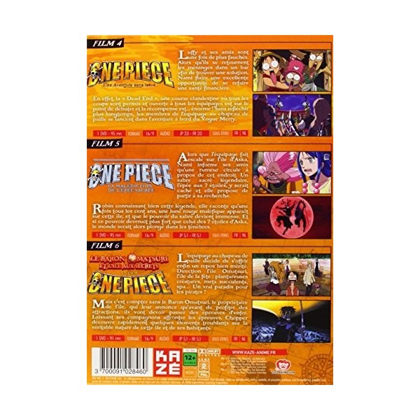 One Piece-Le Film 4, 5 et 6