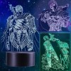 QQAAMZ Manga Berserk Lampe 3d Illusion Led Tactil Maison Enfant De Decoration Chambre Berserk Guts Veilleuse Cadeau Lampe De 