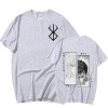 MR.YATCLS Berserk Tshirt - Anime Japonais Manga Berserk Guts & Griffith T-Shirt Imprimé Unisexe - Anime Cosplay Costume Col R