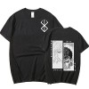 MR.YATCLS Berserk Tshirt - Anime Japonais Manga Berserk Guts & Griffith T-Shirt Imprimé Unisexe - Anime Cosplay Costume Col R