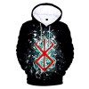MR.YATCLS Hoody Unisexe - Berserk Manga Sweatshirt À Capuche Homme - Cosplay Anime Hooded Sweatshirt Femmes Casual Pull À Man