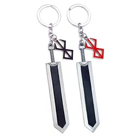 Jilijia Anime Porte-clés Guts/Griffith - Personnage - En alliage de zinc - Noir