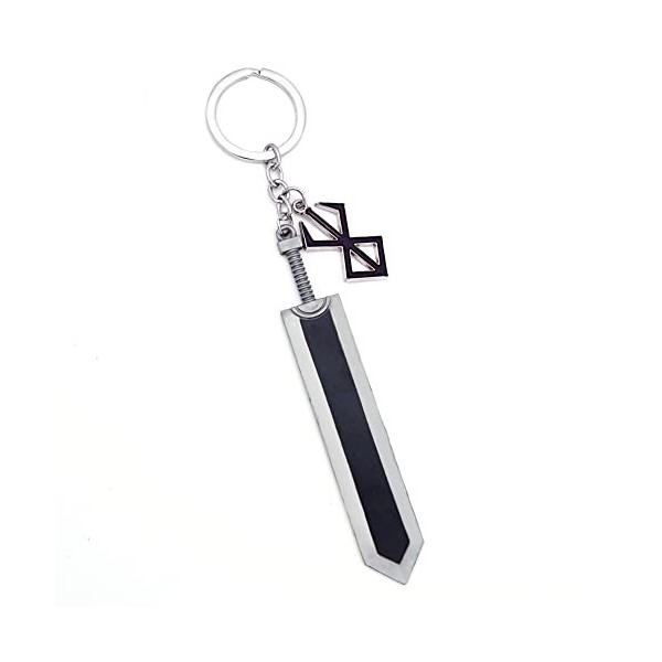 Jilijia Anime Porte-clés Guts/Griffith - Personnage - En alliage de zinc - Noir