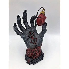 ROMOZ Hand of God Statue Hand of God Collectibles,Crimson Stand Or Holder,Resin,Art Craft Desktop Ornament,Comics Lover Gift 