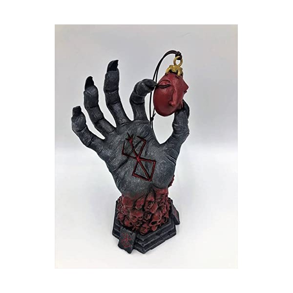 ROMOZ Hand of God Statue Hand of God Collectibles,Crimson Stand Or Holder,Resin,Art Craft Desktop Ornament,Comics Lover Gift 