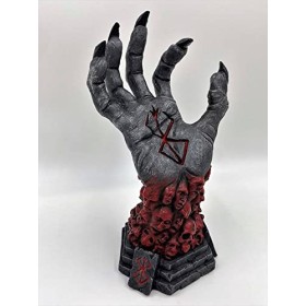 ROMOZ Hand of God Statue Hand of God Collectibles,Crimson Stand Or Holder,Resin,Art Craft Desktop Ornament,Comics Lover Gift 