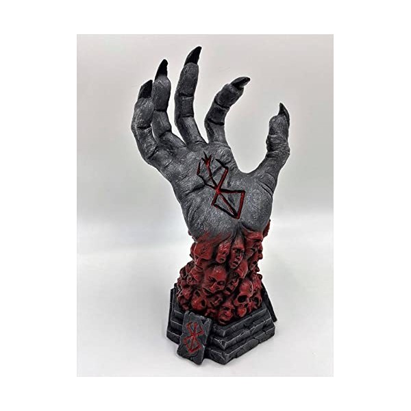 ROMOZ Hand of God Statue Hand of God Collectibles,Crimson Stand Or Holder,Resin,Art Craft Desktop Ornament,Comics Lover Gift 