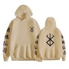 jiminhope Sweat à Capuche Berserk Unisexe Anime imprimé Pull Sweat à Capuche à Manches Longues décontracté Guts Anime Cosplay
