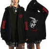 flowereyes Anime Berserk Sweat à Capuche zippé Sweat Berserk Cosplay Cardigan Sweat Guts Veste à Capuche décontractée pour Ho