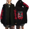 flowereyes Anime Berserk Sweat à Capuche zippé Sweat Berserk Cosplay Cardigan Sweat Guts Veste à Capuche décontractée pour Ho