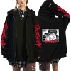flowereyes Anime Berserk Sweat à Capuche zippé Sweat Berserk Cosplay Cardigan Sweat Guts Veste à Capuche décontractée pour Ho