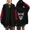 flowereyes Anime Berserk Sweat à Capuche zippé Sweat Berserk Cosplay Cardigan Sweat Guts Veste à Capuche décontractée pour Ho