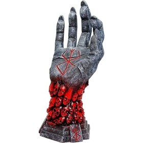 Yeooa Statue Berserk marionnette Main Anime Squelette Main Diable Collier décoratif Accessoires Main Squelette Cosplay Figuri