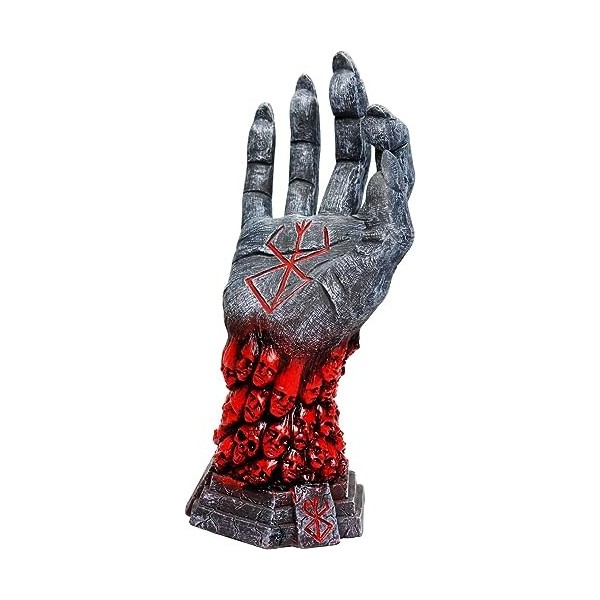 Yeooa Statue Berserk marionnette Main Anime Squelette Main Diable Collier décoratif Accessoires Main Squelette Cosplay Figuri