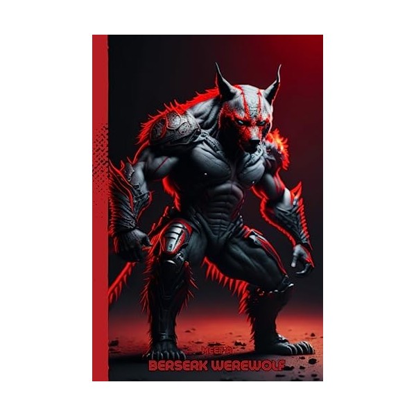 Meet a Berserk Werewolf: Blank Notebook For Kids and Adults. Well designed Notebook for Fantasy & Sci-fi Lovers.