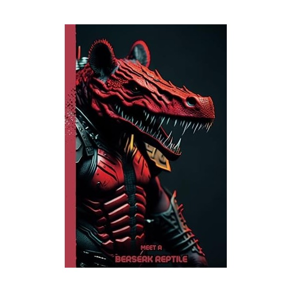 Meet a Berserk Reptile: Blank Fantasy & Sci-Fi Notebook For Kids and Adults. Well Designed Notebook for Fantasy & Sci-Fi Love