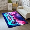 Tapis Chambre Moderne Gamer 3D Manette Ado Enfant Garcon Tapis De Salon Antiderapant Graffiti Console De Jeu Décoration Tapis
