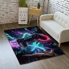 Tapis Chambre Moderne Gamer 3D Manette Ado Enfant Garcon Tapis De Salon Antiderapant Graffiti Console De Jeu Décoration Tapis
