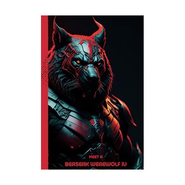 Meet a Berserk Werewolf IV: Blank Fantasy & Sci-Fi Notebook For Kids and Adults. Well Designed Notebook for Fantasy & Sci-Fi 